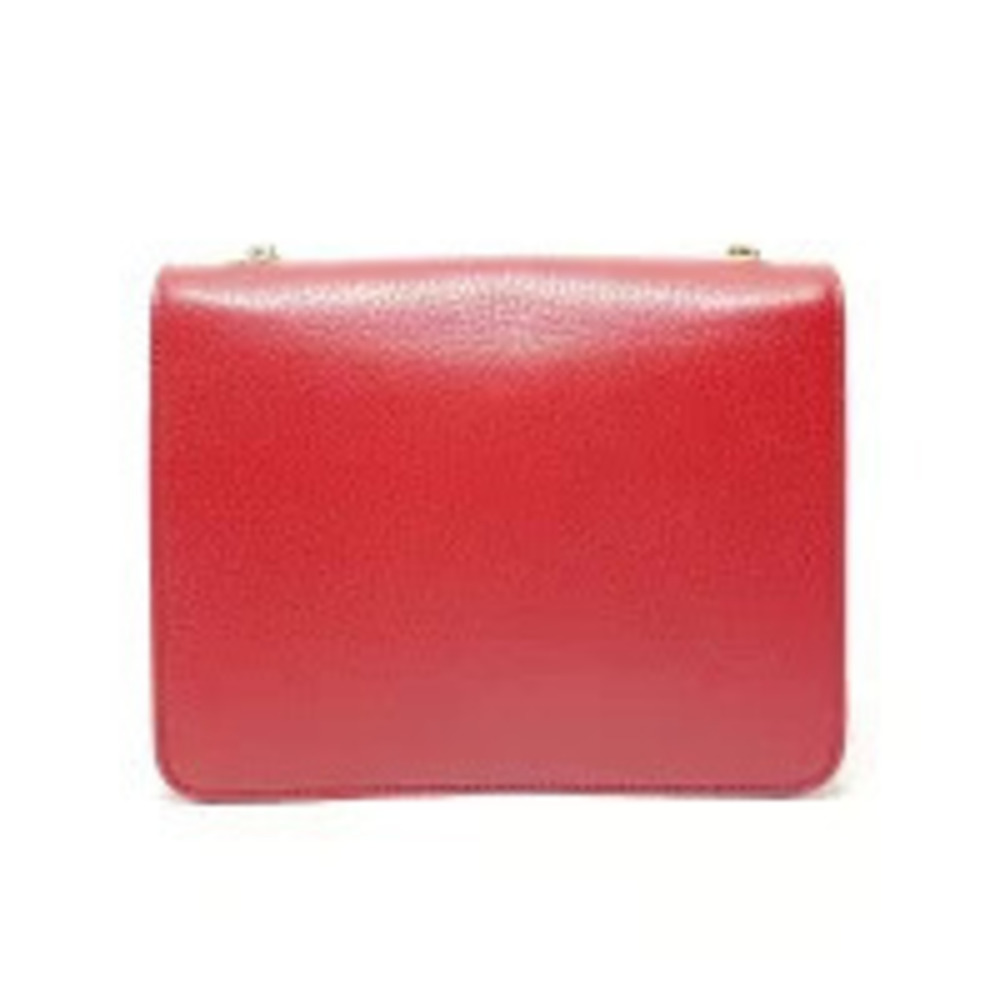 Gucci Interlocking G Leather Shoulder Bag Red